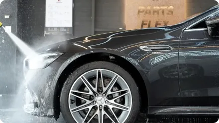 벤츠 gt43 amg 그라파이트에서 블랙메탈릭으로 전체랩핑 / 서울 강서구