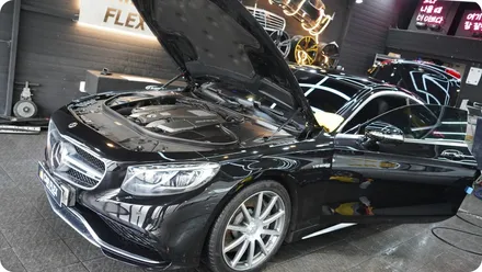벤츠 S63AMG 전체랩핑 블랙에서 펄 화이트 완벽 변신! / 서울 강서구