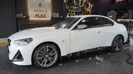 BMW G42 m240i 사틴블랙 락그레이 메탈릭 전체랩핑 / 서울 강서구