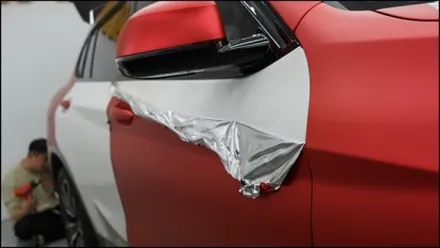 BMW X4 30d 전체랩핑 사틴락그레이메탈릭 재시공 / 서울 강서구