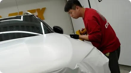 벤츠 W167 GLE450 사틴프로즌바닐라 전체랩핑 / 서울 강서구