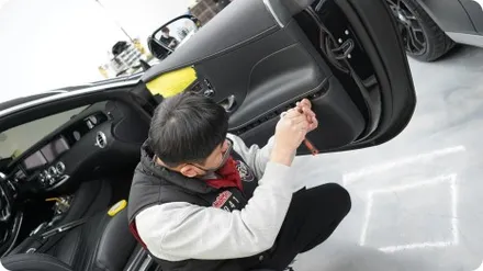 벤츠 S63AMG 전체랩핑 블랙에서 펄 화이트 완벽 변신! / 서울 강서구