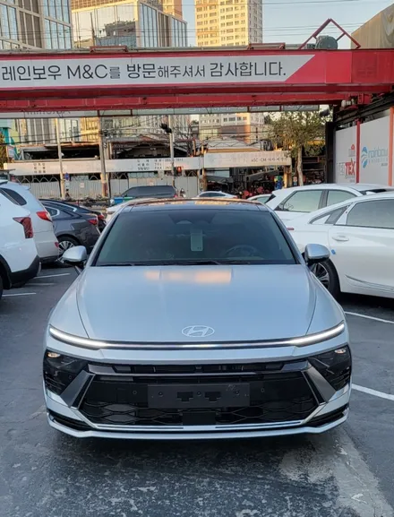영등포 루마버텍스 신차썬팅)쏘나타 디엣지 무광 에어로 실버(매트) 버텍스 500 썬팅 시공. / 서울 양천, 구로, 강서, 영등포, 부천