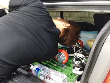 아반떼 HD 자동차썬팅 재시공 / 중고차 썬팅 제거/ 영등포 중고차 썬팅 / 영등포구 문래동