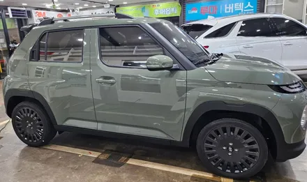 영등포 캐스퍼 신차패키지)14키로탄 캐스퍼 운좋게 구매후 신차패키지 시공. (썬팅, 블랙박스,LED전조등, LED실내등, 에프터블로우) / 서울 양천, 구로, 강서, 영등포, 부천