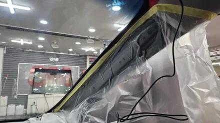 영등포 썬팅 재시공 전문) TG그랜저 어르신을 위한 안전한 썬팅농도(전면, 1열) / 영등포구 문래동