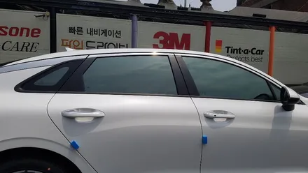 영등포레인보우썬팅) DL3 K5 반반사필름 V70 전면30%측,후면12%시공/ 아이나비 Z3000플러스 장착 / 서울 양천, 구로, 강서, 영등포, 부천