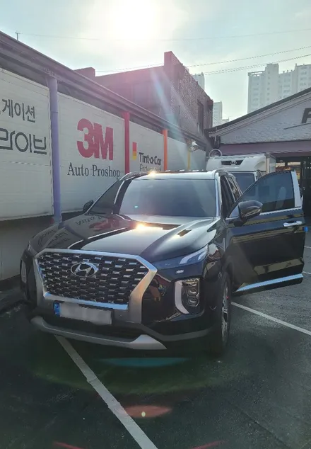 영등포 3M틴팅 전문점 ) 팰리세이드 신형 저가 필름제거후 3M(CM+CP) 재시공 / 서울 양천, 구로, 강서, 영등포, 부천