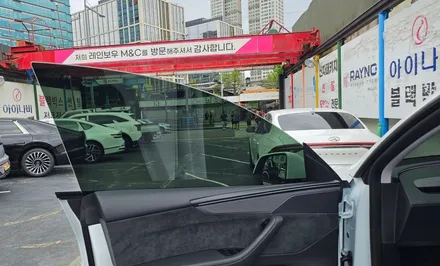 구로, 신도림, 영등포, 여의도, 마포 테슬라 썬팅) 광명 이케아 출고후 썬팅 맡기기. / 영등포구 문래동