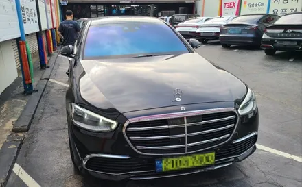 여의도 부분썬팅 재시공 - S450 앞유리 농도변경 재시공 / 영등포구 문래동