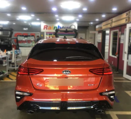 기아 K3GT 오렌지 딜라이트실사/ K3신차검수+신차패키지시공/ K3블랙박스장착: ) / 영등포구 문래동