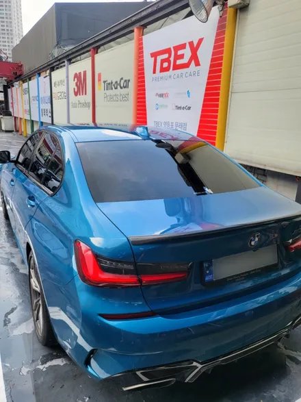 영등포수입차썬팅) BMW 340i 후퍼옵틱 KBR 농도교체 재시공 (측,후면+선루프 시공) / 서울 양천, 구로, 강서, 영등포, 부천