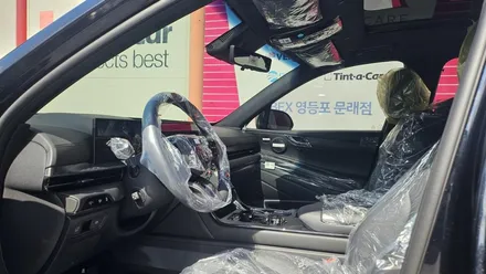 영등포 제네시스 전용 틴팅 필름 제네핏 시공 가능한 지정점- GV80 블랙에디션 제네핏 A3 풀시공 결과. / 영등포구 문래동