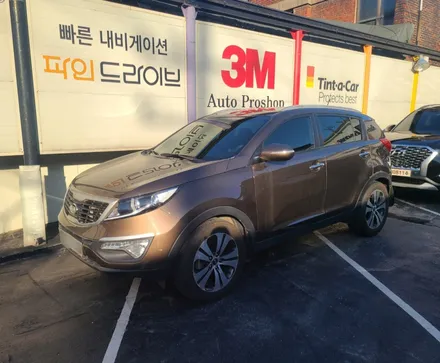 스포티지R) 오래되어 색이 바랜 필름 제거후 후퍼옵틱 KBR으로 재시공 -영등포 썬팅 재시공 / 서울 양천, 구로, 강서, 영등포, 부천