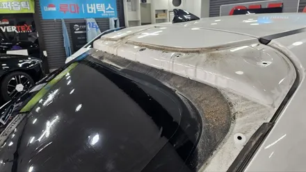 대림동, 신길동, 당산동, 문래동 썬팅 재시공) 중고차 구입후 썬팅 재시공, 블랙박스 설치, 식빵등 설치, 하이패스 설치로 완벽 변신 - 아이오닉 5 / 영등포구 문래동