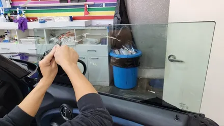 영등포, 여의도 썬팅 재시공) BMW미니쿠페 컨버터블 썬팅 재시공- 컨버터블 어항썬팅 (루마버텍스 50%35%) / 서울 양천, 구로, 강서, 영등포, 부천