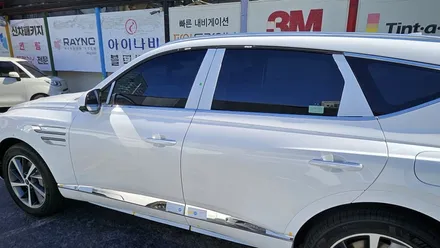 영등포 파노라마 대리점) 생고뱅 파노라마 고급반사틴팅 (블랙반사) 제네시스 GV80 시공기 / 영등포구 문래동