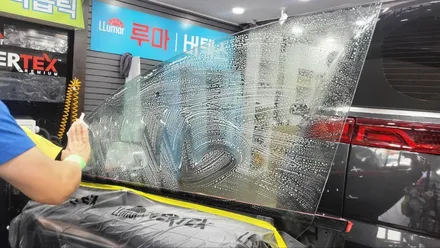 루마버텍스 영등포 문래점) 모델3 버텍스 1100+900조합 시공. 뒷유리 통시공 완성 / 서울 양천, 구로, 강서, 영등포, 부천