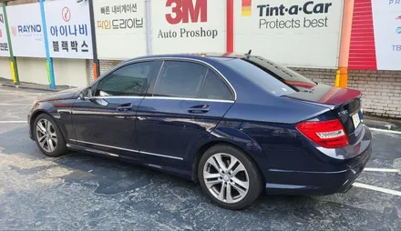 영등포 수입차썬팅) 벤츠14년식 C클래스C180 일본에서 타던차 측후면만 썬팅했어요! / 서울 양천, 구로, 강서, 영등포, 부천