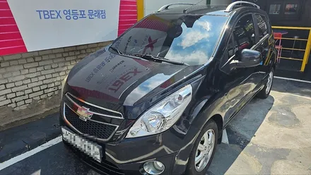 영등포 썬팅) 마티즈크레이티브 중고 인수후 부분썬팅 재시공 (썬팅 가루떨어짐)블랙박스 설치 / 영등포구 문래동
