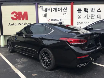 G80스포츠 티타늄블랙 레이노썬팅/영등포 썬팅잘하는곳/ 티타늄코팅/레이노s9 전면35%측후면15%파썬35%시공 / 영등포구 문래동