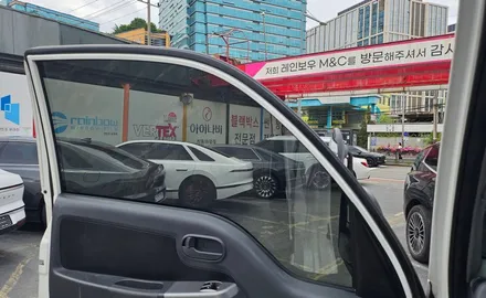 영업용 차량 썬팅은 왜 항상 저가형으로 하는가, 봉고3 기능성 필름으로 재시공 + 블랙박스 설치 / 영등포구 문래동