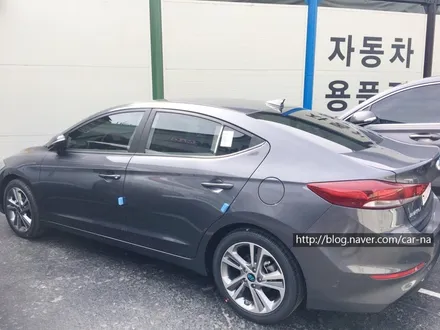 영등포 신차검수 아반떼AD 아이언그레이 레이노S9전면45%측후면35%시공!/ 아이나비 QXD1000알파장착 / 영등포구 문래동