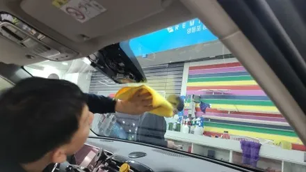 영등포 전면썬팅) 투싼 앞유리 파손으로 교체후 앞유리 썬팅 가격 / 서울 양천, 구로, 강서, 영등포, 부천