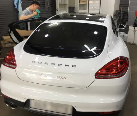 영등포3M 수입차 틴팅)파나메라GTS 3M CR(크리스탈라인)40% 전체 시공 -기존필름 모두 제거 옆유리 팰트지작업 / 서울 양천, 구로, 강서, 영등포, 부천