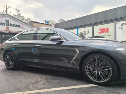 영등포 자동차 썬팅 전문)G70 재시공- 중저가 필름에서 레인보우 V90(반사필름)으로 신분상승! 고급스러움 쩐다... / 서울 양천, 구로, 강서, 영등포, 부천