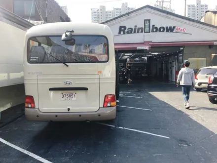 영등포 대형차썬팅/ 대형차트럭,버스 후방카메라장착/ 뉴카운티 25인승 만도M80썬팅,화물차전용 후방카메라장착 / 영등포구 문래동