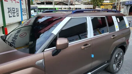 영등포,신도림 싼타페MX5신차시공) 얼씨 브래드 메탈릭 매트(무광 브라운) 틴팅시공. / 서울 양천, 구로, 강서, 영등포, 부천