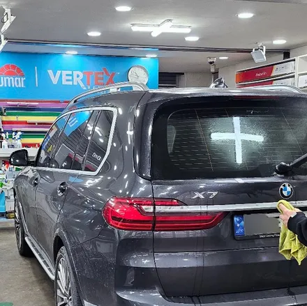 영등포 부분썬팅)BMW X7 뒷유리 교체후 뒷유리 부분썬팅 시공. / 서울 양천, 구로, 강서, 영등포, 부천