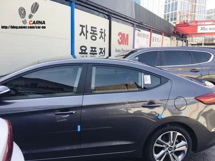 영등포 신차검수 아반떼AD 아이언그레이 레이노S9전면45%측후면35%시공!/ 아이나비 QXD1000알파장착 / 영등포구 문래동