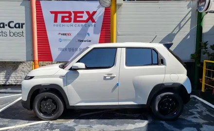 영등포 티벡스TBEX 문래점)솔라가드 베럴X 반사썬팅 + 현대모비스S500 + 캐스퍼 스포일러 동글 장착 / 서울 양천, 구로, 강서, 영등포, 부천
