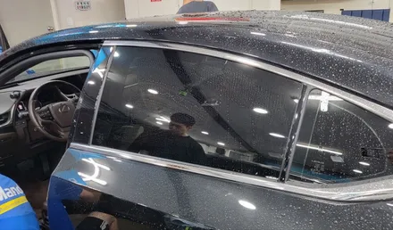 영등포 자동차 썬팅 잘하는곳) 렉서스ES300h 전면유리 스톤칩으로 교체후 후퍼옵틱 프나세로 측면까지 재시공 / 서울 양천, 구로, 강서, 영등포, 부천