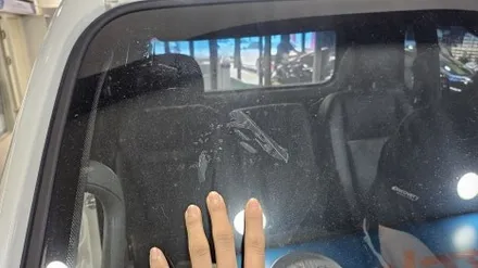 영업용 차량 썬팅은 왜 항상 저가형으로 하는가, 봉고3 기능성 필름으로 재시공 + 블랙박스 설치 / 영등포구 문래동