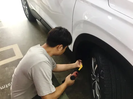 영등포 구로 신도림 자동차썬팅 전문/ 2018 싼타페 TM 루마썬팅시공/ 아이나비 Z300 장착 /싼타페 TM 사이드스텝 장착 / 영등포구 문래동