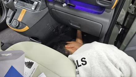 영등포 캐스퍼 신차패키지)14키로탄 캐스퍼 운좋게 구매후 신차패키지 시공. (썬팅, 블랙박스,LED전조등, LED실내등, 에프터블로우) / 서울 양천, 구로, 강서, 영등포, 부천