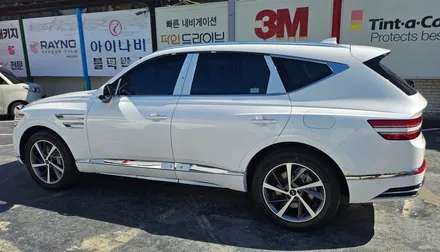 영등포 파노라마 대리점) 생고뱅 파노라마 고급반사틴팅 (블랙반사) 제네시스 GV80 시공기 / 영등포구 문래동
