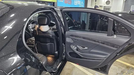 영등포 후퍼옵틱 문래점) S클래스 프/나/세 썬팅 재시공 (조금더 편안한 농도로 재시공) / 영등포구 문래동