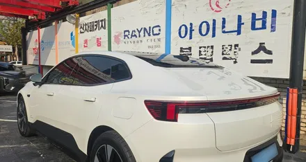 영등포 폴스타 출고 후 썬팅, 당일 출고 - 생고뱅 파노라마 럭스R 비반사 필름 시공 결과는 대만족. / 영등포구 문래동