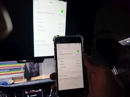 영등포 카니발 XM전자 천장모니터 장착 / XCM-1760P 보조모니터 / 미러링동글 연결 / 영등포구 문래동
