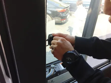 영등포 대형차썬팅/ 대형차트럭,버스 후방카메라장착/ 뉴카운티 25인승 만도M80썬팅,화물차전용 후방카메라장착 / 영등포구 문래동