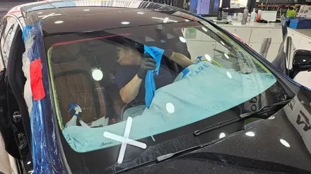 후퍼옵틱 영등포 문래점)메르세데스 벤츠 AMG 63GT 앞유리 교체후 썬팅 시공. 후퍼옵틱 클래식 33% / 영등포구 문래동