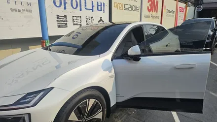 영등포 폴스타 출고 후 썬팅, 당일 출고 - 생고뱅 파노라마 럭스R 비반사 필름 시공 결과는 대만족. / 영등포구 문래동