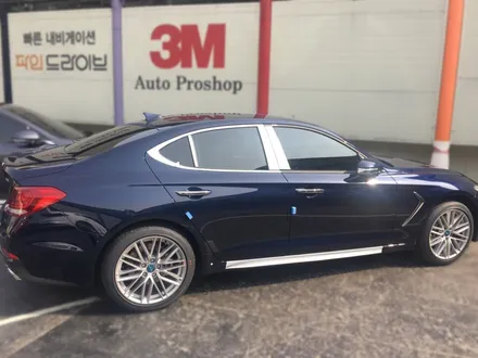 영등포 신차패키지는 어디서 해야 만족할까? 제네시스 G70 신차패키지 3M(CP)+아이나비 Z500장착/ 연무기작동 썬팅시공점 / 영등포구 문래동