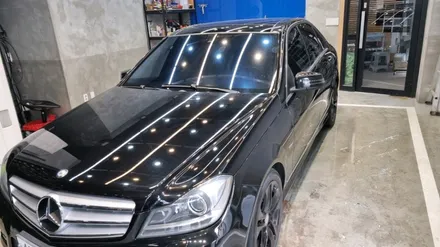 2012년 W204 벤츠C클래스 블락포디 스카이블루 시공사진 / 서울 서초구
