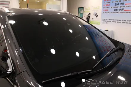 쏘렌토썬팅 시공기 쏘렌토레이노썬팅 쏘렌토블랙박스장착 아이나비 QXD1000알파 / 서울 서초구