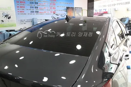 쏘나타썬팅 시공기 쏘나타레이노썬팅 쏘나타전면썬팅 쏘나타블랙박스장착 아이나비QXD1000알파 / 서울 서초구